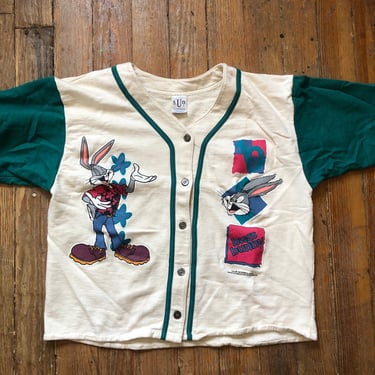 1990s Bugs Bunny Baseball Sweatshirt Small Medium 