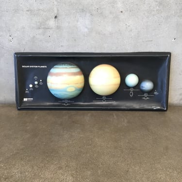 1992 Hubbard Scientific Map of the Solar System Planets