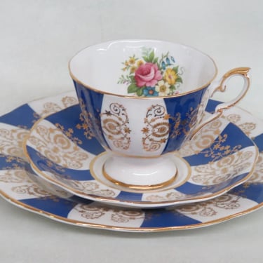 Royal Standard England Bone China Floral Tea Cup Saucer Dessert Plate Set 3483B