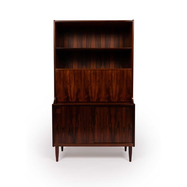 Vintage Danish Mid-Century Rosewood Hutch with Bar by Farsø møbelfabrik 