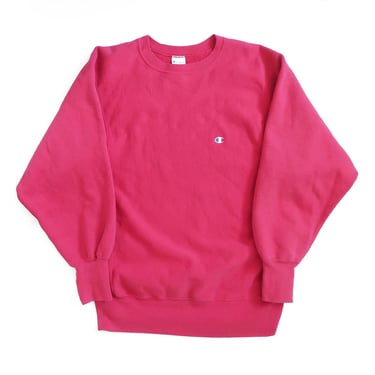 Champion sweatshirt / reverse weave / 1990s Champion Reverse Weave pink baggy crew neck sweatshirt Large 