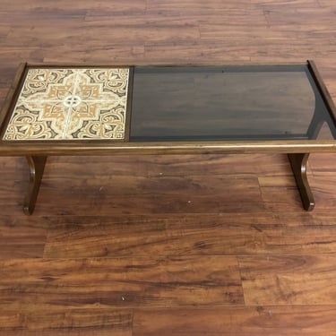 G-Plan Vintage Tile & Smoked Glass Coffee Table