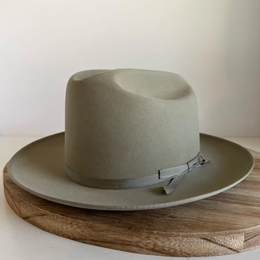 Vintage 1970s Resistol San Antonio Silver Belly Felt 6 3/4 Unisex Wide Brim Fedora 