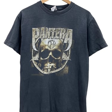 Vtg 90s Pantera Cowboys From Hell Faded Black Heavy Metal Rock Band T-Shirt M