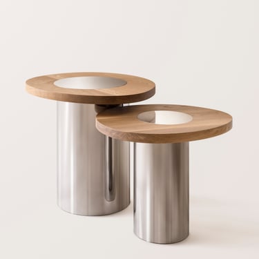 Sculptural Silo Side Tables