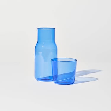 CARAFE + CUP SET IN BLUE