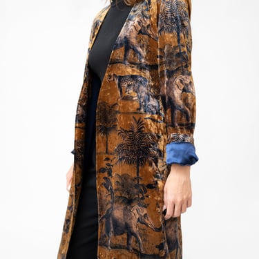 Cleopatra Printed Velvet Kimono