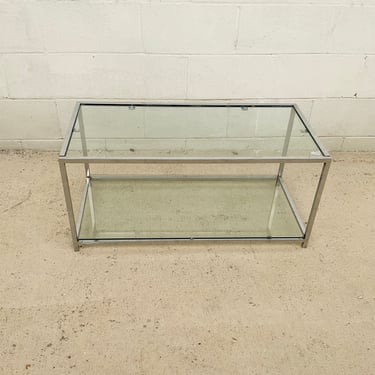 Tiered Chrome Coffee Table