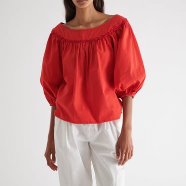 YSL Tomato Red Blouse