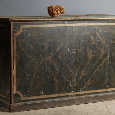 18th Century Italian Marbleized Hall Chest