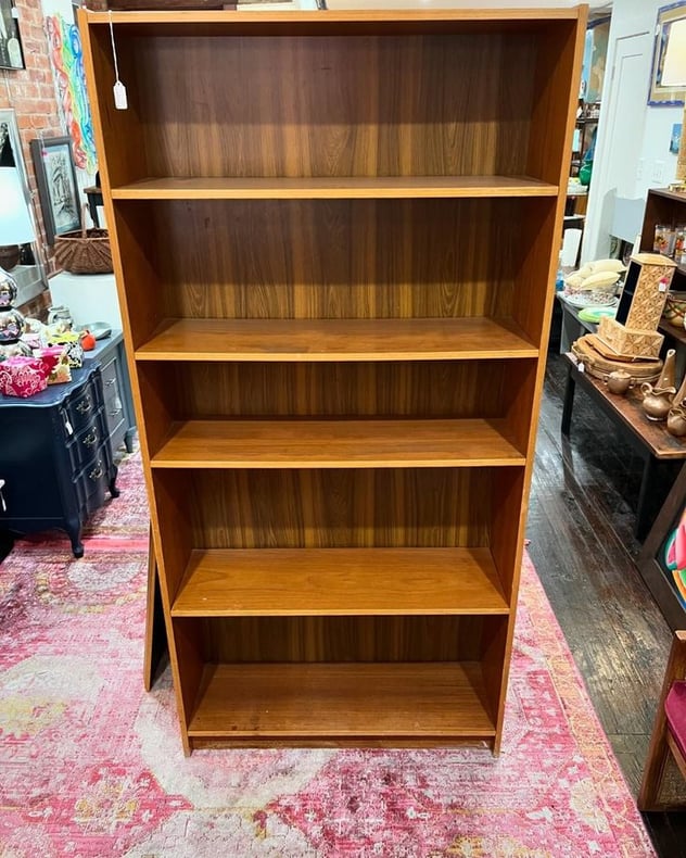 Big Danish bookcase. Shelves are movable. 35” x 11” x 71"