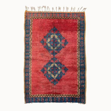 Vintage Moroccan Taznakht Rug | 4'4" x 6'5"