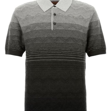 Missoni Men Embroidered Cotton Polo Shirt