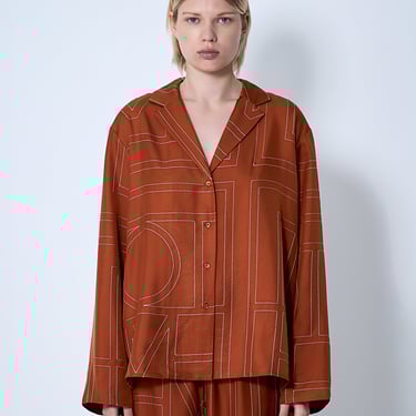 Toteme Women Monogram Silk Shirt