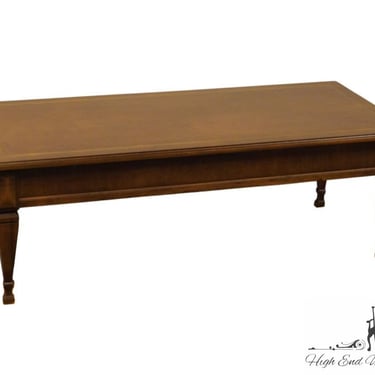 BRANDT FURNITURE Banded Bookmatched Walnut Italian Neoclassical Tuscan Style 40" Accent Coffee Table 6680 