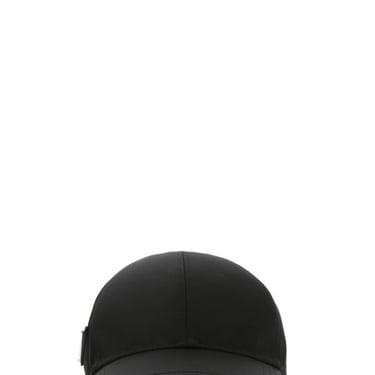 Prada Woman Black Nylon Baseball Cap
