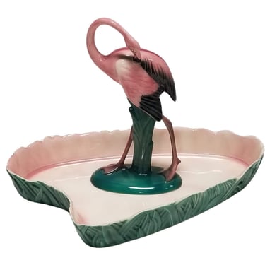 Flamingo Statue with Pond by Will-George, A California Pottery Co 