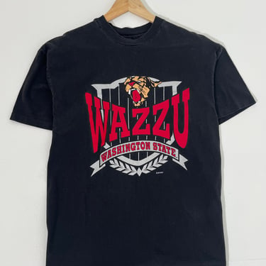 Vintage Black WSU Cougars T-Shirt Sz. L