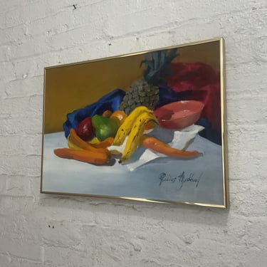 Still Life of Fruit, Oil on Canvas
