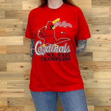 Vintage St. Louis Cardinals 1985 MLB N.L. East Champions Soft Retro Baseball Tee Shirt T-Shirt 