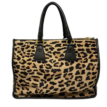 Prada Cheetah Print Large Calfhair 2way Bag