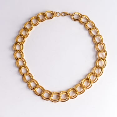 Vintage Classic Interlocking Chain Necklace