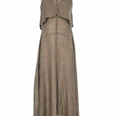 Giorgio Armani Metallic Knit Maxi Dress