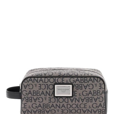 Dolce &amp; Gabbana Coated Jacquard Vanity Case Men