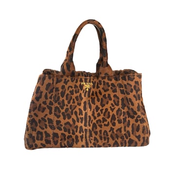 Prada Cheetah Print Calf Hair Top Handle Bag