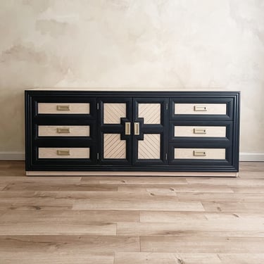 Matte Black and Natural Wood Dresser | Made New Design - Middletown, CT |  ATTIC