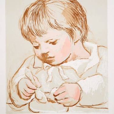 Enfant Deieunant, Pablo Picasso (After), Marina Picasso Estate Lithograph Collection 