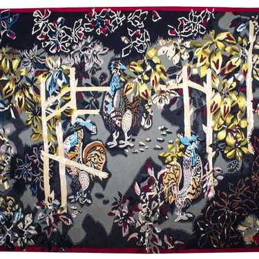 Aubusson Jean Lurcat hand weaved Jardin des coqs Tabard 1939