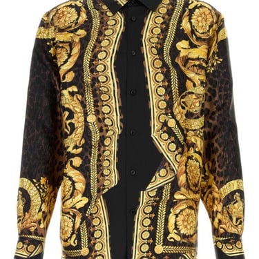 Versace Man Printed Silk Shirt