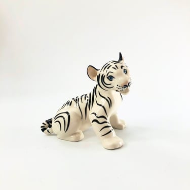Porcelain Lomonosov White Tiger - Made in Russia 