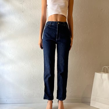 90s 'Chevalier’ Dark Wash Jeans / Small 