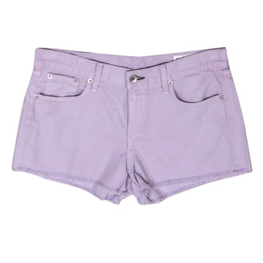 Rag & Bone - Light Purple Frayed Hem Cut Off Denim Shorts Sz 27