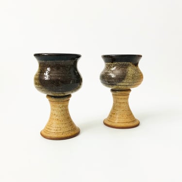 Studio Pottery Goblets - Set of 2 