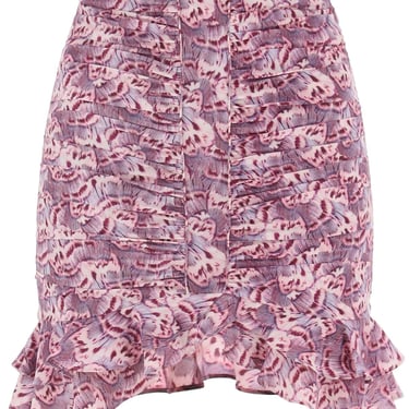 Isabel Marant Milendi Gathered Mini Skirt With Ruuffles Women
