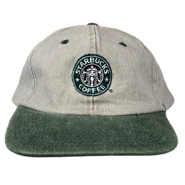 Vintage 90s/Y2K Starbucks Coffee “Frappuccino Coffee Drink” Embroidered Strap Back Hat Cap 