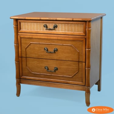 Small Faux Bamboo Chest by Broyhill