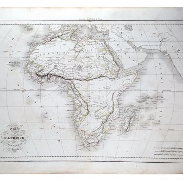 Antique Delamarche Map of Africa - 1838
