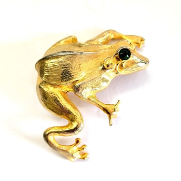 Christopher Ross Tree Frog Gold Belt Buckle 