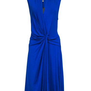 Kobi Halperin - Royal Blue Twist Front Sleeveless Dress Sz XL