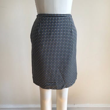 Polka Dot Silk Mini-Skirt - 1990s 