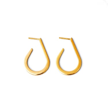 Talia | Curved Teardrop Earrings