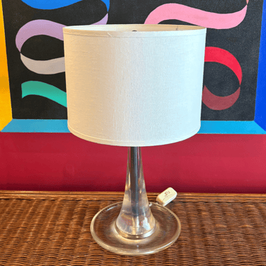 1970's Lucite Table Lamp