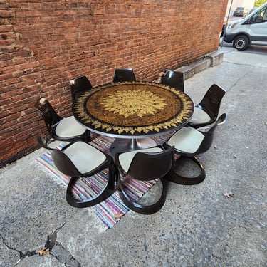 Poul Cadovius Table and 8 Chairs