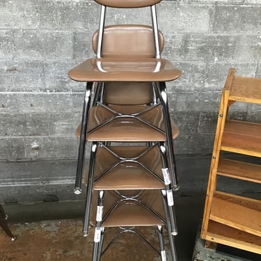 4 Mocha School Chairs (Seattle)