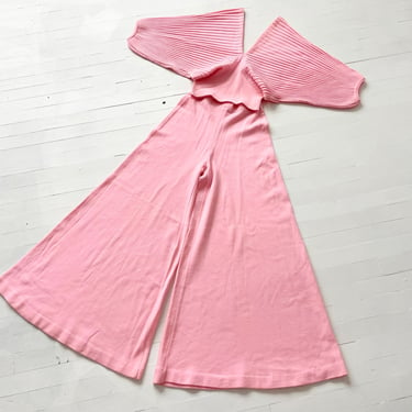 1970s Bubblegum Pink Wool Two Piece Set 