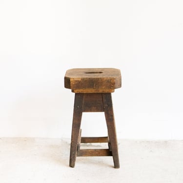 Rustic Wood Stool